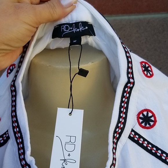 Embroidery light cotton jacket sz Medium Gorgeous - Picture 11 of 14